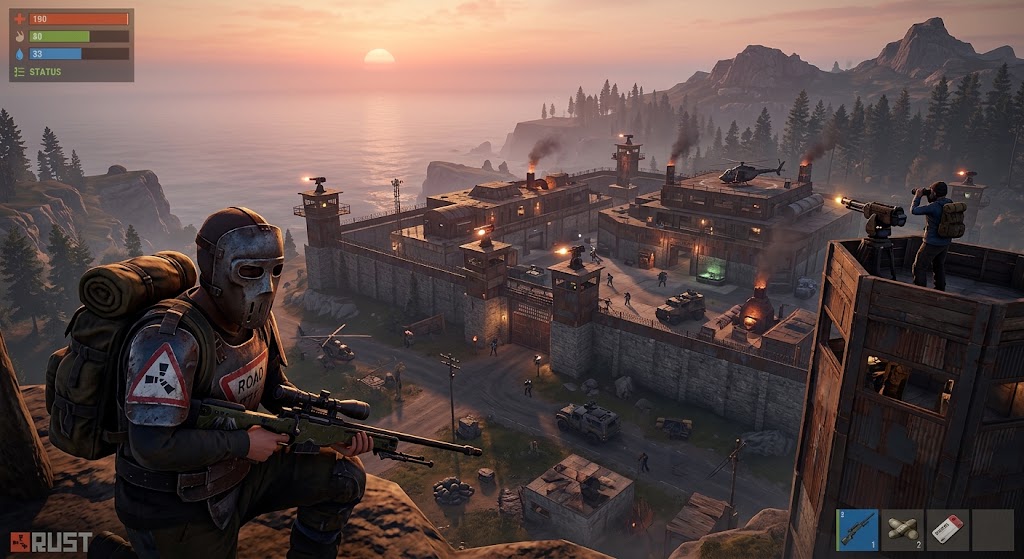 Rust Server — Survival, PvP, Raids and Base Building